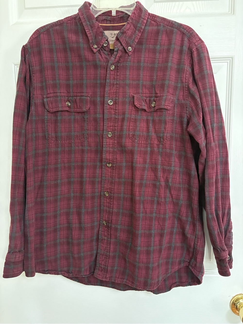 Outdoor Life Red Plaid Button-Down Shirt
